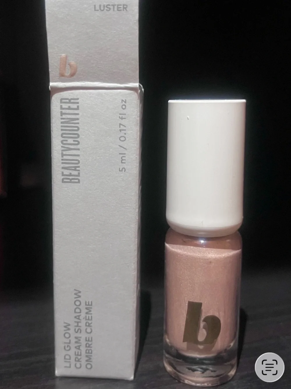 BEAUTYCOUNTER LID GLOW CREAM SHADOW LUSTER-BRIGHTENING ROSE GOLD 5ml